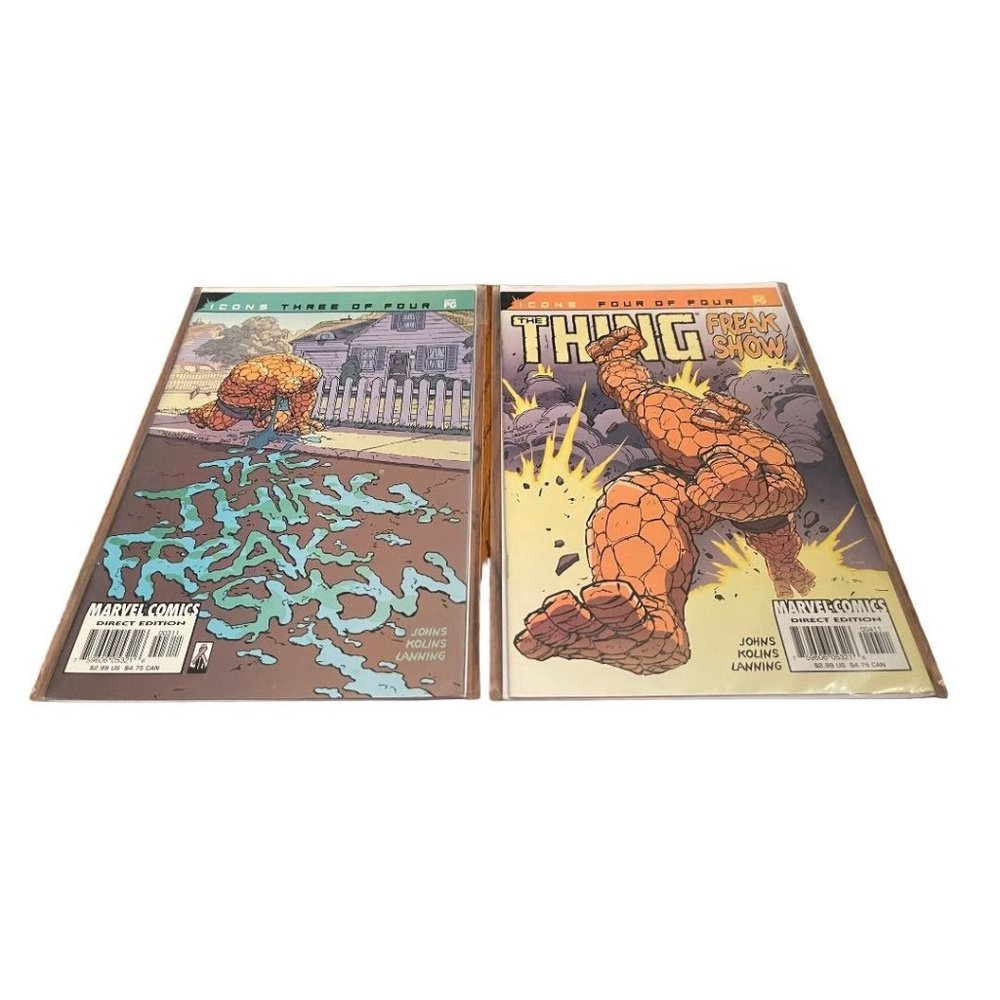 Marvel Icons The Thing Freak Show #3 &‎ #4 Rated PG